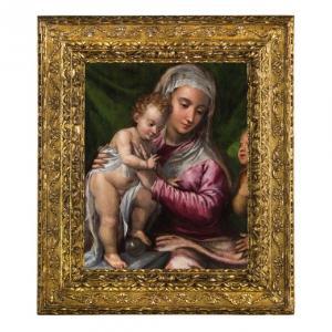 BENFATTO Luigi 1559-1611,Madonna col Bambino e San Giovannino,Wannenes Art Auctions IT 2016-11-30