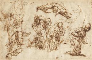 BENFATTO Luigi 1559-1611,Six studies of various figure groupings,Bonhams GB 2024-04-10