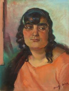 BENGEN Harold Tronson 1879-1962,Frauenportrait / Lena,1928,Von Zengen DE 2021-09-10