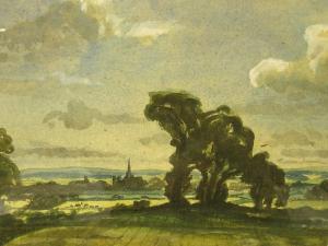 BENGER Basil,View of Chichester Cathedral(signature under mount),Andrew Smith and Son GB 2007-10-23