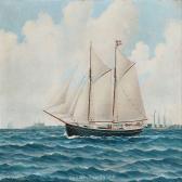 BENGTSSON Bror Edvin 1884-1953,Portrait of the schooner Else of Aalborg, Skipp,1928,Bruun Rasmussen 2015-06-15