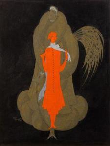 BENIGNI Leon 1892-1948,Deux élégantes à la plume et au foulard,1924,Ader FR 2022-04-22