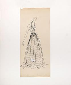 BENIGNI Leon 1892-1948,Femme en robe de soirée,Cannes encheres, Appay-Debussy FR 2024-02-23