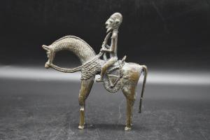 BENIN,figure of a man riding his horse,Criterion GB 2022-03-14