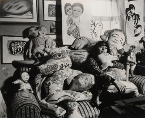 BENINI BRUNO,Mirka Mora, Photographed in her Studio, Surrounded,1971,Leonard Joel 2021-11-10