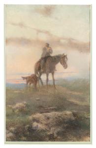 BENISSON Vittorio 1830-1880,Viandante a cavallo con cane,Bertolami Fine Arts IT 2021-02-26