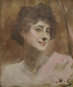 Benjamin Constant Jean Joseph 1845-1902,Portrait de Mme Treptrof.,Osenat FR 2007-11-18