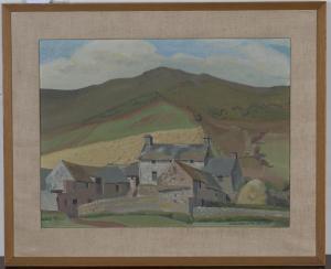 BENJAMIN SEXTON Hilda 1904-1965,Farm Buildings, Wales,Tooveys Auction GB 2021-03-17