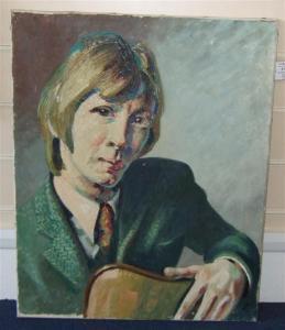 BENJAMIN SEXTON Hilda 1904-1965,Portrait of a young man,Gorringes GB 2010-12-08