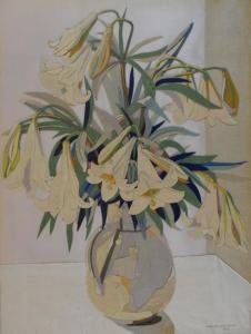 BENJAMIN SEXTON Hilda 1904-1965,Still-life of flowers,1936,Clevedon Salerooms GB 2020-06-18