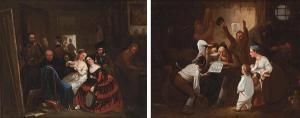 BENJUMEA Rafael 1820-1888,Couple of custom scenes,ì,Subastas Segre ES 2019-10-22