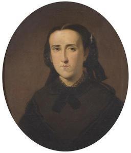 BENJUMEA Rafael 1820-1888,Portrait of girl.,1856,Subastas Segre ES 2020-10-27