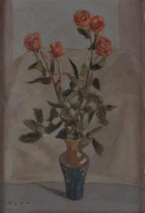 BENN 1905-1989,Roses in a vase,Desa Unicum PL 2024-04-16