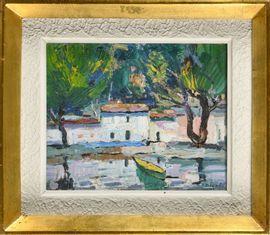 BENNASSAR Dionisio 1905-1967,Sans titre (Village du Sud),1964,Osenat FR 2021-02-27