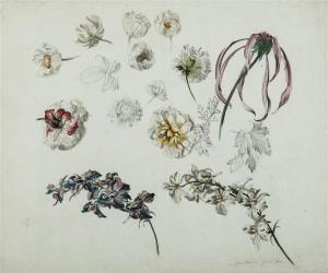 BENNER Jean 1796-1849,Étude de fleurs,Tajan FR 2013-11-27