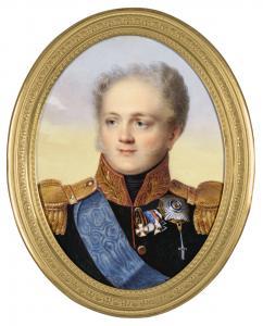 BENNER Jean Henri,PORTRAIT OF ALEXANDER I, EMPEROR OF RUSSIA (1777-1,18221,Sotheby's 2018-11-27