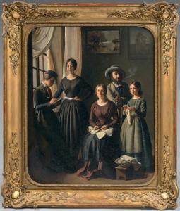 BENNER Jean 1796-1849,Portrait de famille,De Maigret FR 2017-12-08