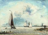 BENNER Johan Philip C 1876-1956,SAILING BOATS ON THE MEUSE,1873,Sotheby's GB 2017-12-19