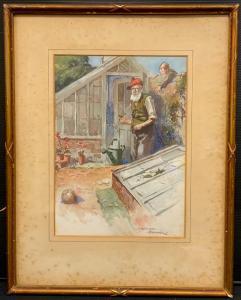 BENNER William Roger 1884-1964,The Stray Ball,Bamfords Auctioneers and Valuers GB 2022-02-17