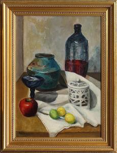 BENNET N.E 1900-1900,Still Life with Apple,Clars Auction Gallery US 2013-04-13