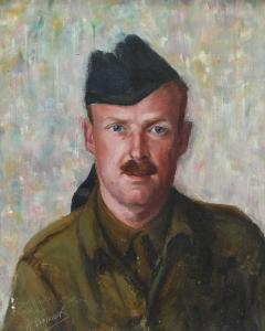 BENNET William 1800-1900,Portrait of a British prisoner of war,1915,Woolley & Wallis GB 2023-06-07