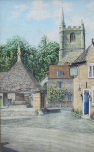BENNETT A.E 1800-1900,Market place, Castle Combe, Wiltshire,Moore Allen & Innocent GB 2013-04-12