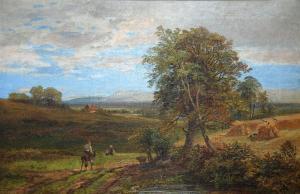 BENNETT ALFRED,Fittleworth Common, Sussex, Chanctonbury Ring in d,1873,Capes Dunn 2017-08-15