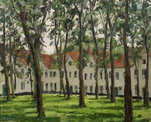 BENNETT Brian Theodore Norton 1927,Beguinage at Bruges,Mallams GB 2020-06-25
