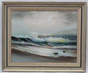 Bennett C 1900,The rolling sea shore,Dickins GB 2017-08-04