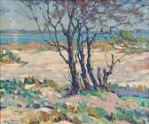 BENNETT Francis I 1876-1953,Lone Tree on a Sandy Beach,Skinner US 2015-05-29