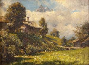 BENNETT Frank Moss 1874-1953,Rural Swiss scene,Mallams GB 2024-03-27