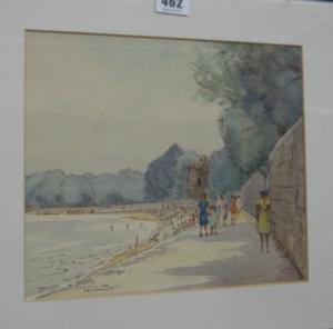 BENNETT Godwin 1888-1960,Figures on a beachside promenade,Bellmans Fine Art Auctioneers 2010-09-08