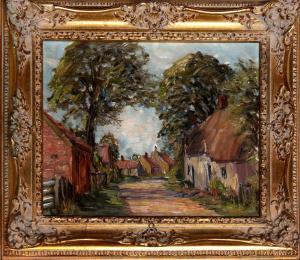 BENNETT Harold, Harry 1880-1955,Brigsley Village, Lincolnshire,1920,Ro Gallery US 2022-09-13