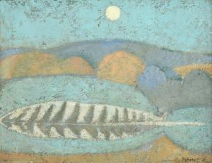 BENNETT Michael,Landscape Study (Feather and Moon),1992,Tennant's GB 2021-10-09
