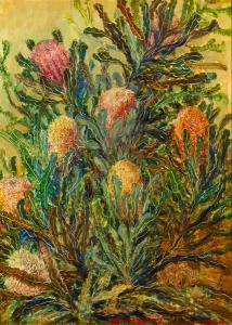 BENNETT Portia Mary 1898-1989,BANKSIA FLOWERS,GFL Fine art AU 2021-08-22