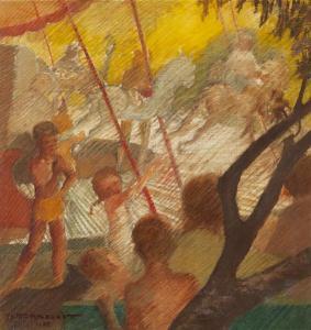BENNETT Portia Mary 1898-1989,ROUNDABOUTS AND SWINGS,1935,GFL Fine art AU 2022-05-24
