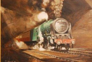 BENNETT R,Royal scotsman locomotive atfull steam, 
oil on c,Fieldings Auctioneers Limited 2010-07-03