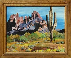 BENNETT WIELAND Myrta Louise 1871-1942,Desert Colors,Clars Auction Gallery US 2015-05-30
