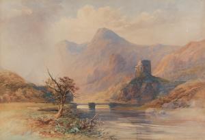 BENNETT William 1811-1871,DOLBADARN CASTLE, NORTH WALES,Ross's Auctioneers and values IE 2023-10-11