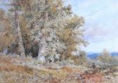 BENNETT William 1811-1871,Figures in an autumnal wooded landscape,1859,Halls GB 2016-10-26