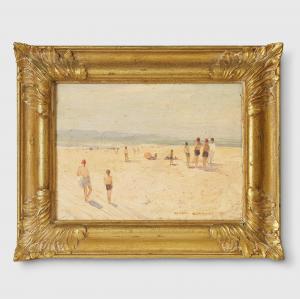 BENNETT William Rubery 1893-1987,Manly Beach,1947,Bonhams GB 2023-08-29