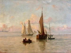 BENNETTER Johan Jacob 1822-1904,Bateaux en mer,Millon & Associés FR 2020-07-16