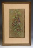 BENNINGFIELD Gordon 1900-1900,BUTTERFLY AND BLACKBERRIES,Tring Market Auctions GB 2008-05-30