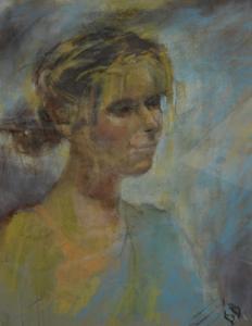 BENNION Biddy,The Model, head and shoulders portrait,Gilding's GB 2016-02-02