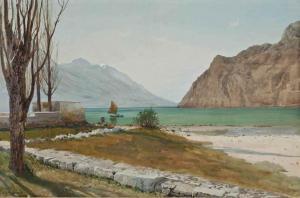 BENOIS Albert 1879-1930,View of a mountain lake,Christie's GB 2016-06-06
