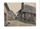BENOIS Alexander Nikolaiev,Ferme à Villy le Pelloux (Savoie),1930,Delorme-Collin-Bocage 2018-12-07