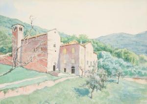 BENOIS Alexandre 1881-1962,Lugano, Madonna d'Ongero Church,Shapiro Auctions US 2024-01-27
