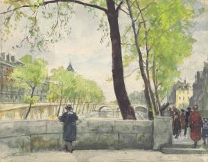 BENOIS Alexandre 1881-1962,Spring in Paris,1934,Christie's GB 2015-11-30