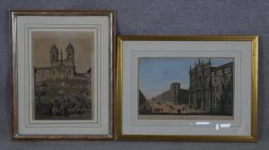 BENOIST Antoine,Trinita dei Monti' and 'A View at St Carlins Churc,19th century,Criterion 2021-09-08