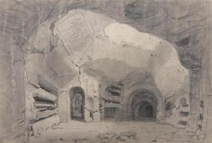 BENOIST Felix 1818-1896,Les catacombes de Saint-Calixte,Etienne de Baecque FR 2019-03-27